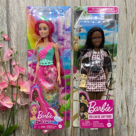 Barbie Photographer & Dreamtopia Dolls 2-Pack - Picture 1 of 11